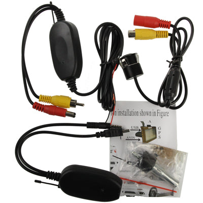 2.4G Wireless Car Rearview Reversing Parking Backup Color Camera, Wide viewing angle: 120 Degrees(WX1637BS)-Reluova