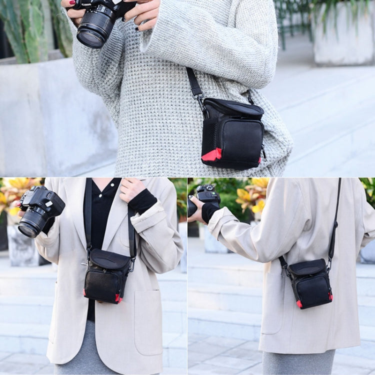 Universal Mini Digital Cloth Camera Bag with Strap, Size: 115 x 105 x 155mm