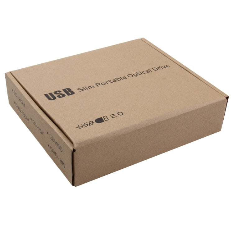 USB 2.0 Universal Notebook External 12.7mm CD/DVD SATA Port Optical Drive Box Kit My Store