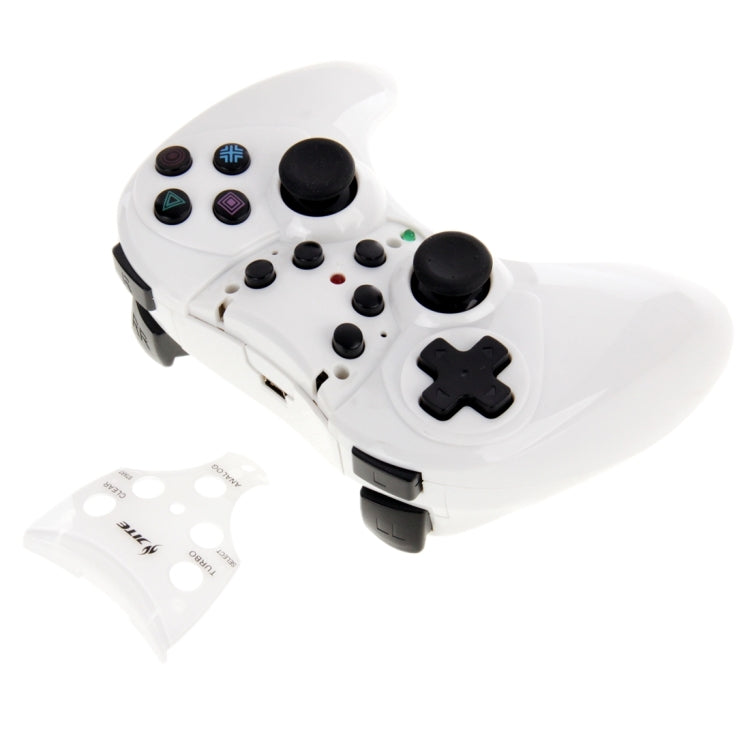 JITE Innovative CX-508 5 in 1 Dual Shock2 2.4GHz Wireless Gamepad with 3 Colors Replaceable Front Cover for Play Station PS3 / PS2 / PS1 Game Controller Reluova