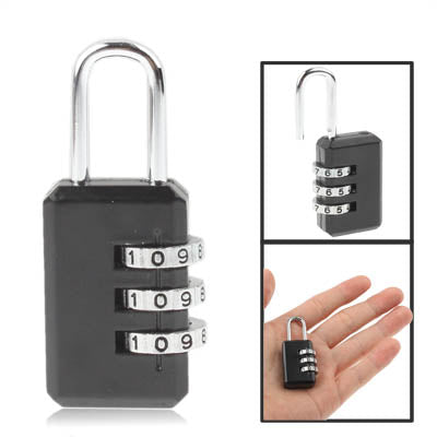 3 Digit Resettable Combination Security Travel Lock My Store