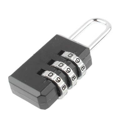 3 Digit Resettable Combination Security Travel Lock My Store