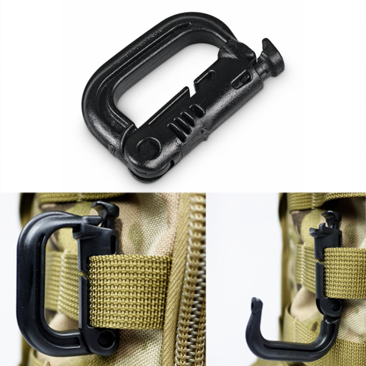 Plastic Portable Carabiner, 4 pcs in One Packaging, The Price is for 4 pcs (Light Grey) Reluova