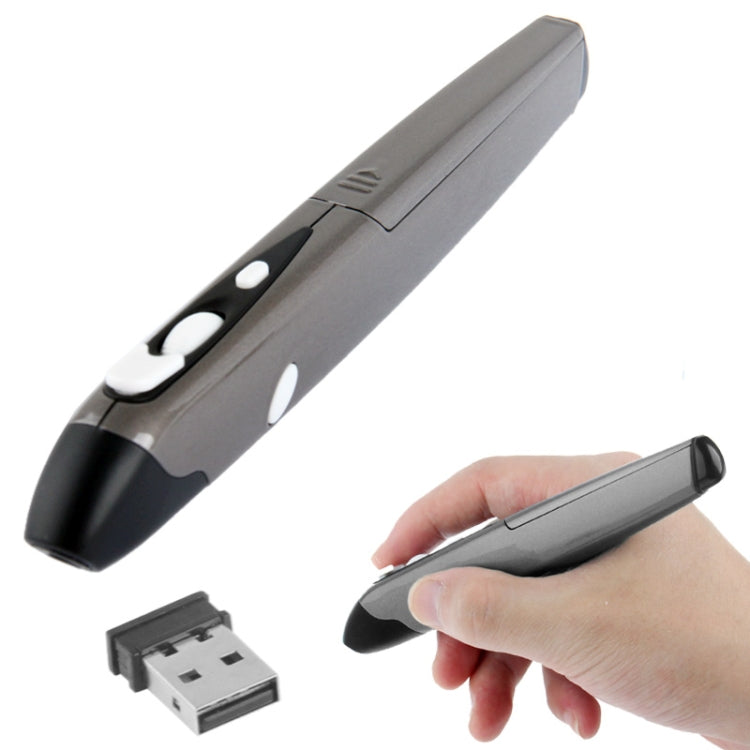 2.4GHz 500 / 1000DPI Wireless Pen Mouse with USB Mini Receiver, Transmission Distance: 10m