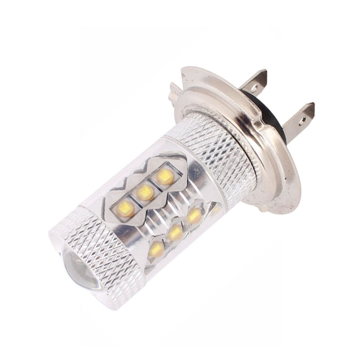 H7 80W 800LM 6500K White Light 16-3535-LEDs Car Foglight , Constant Current , DC12-24V