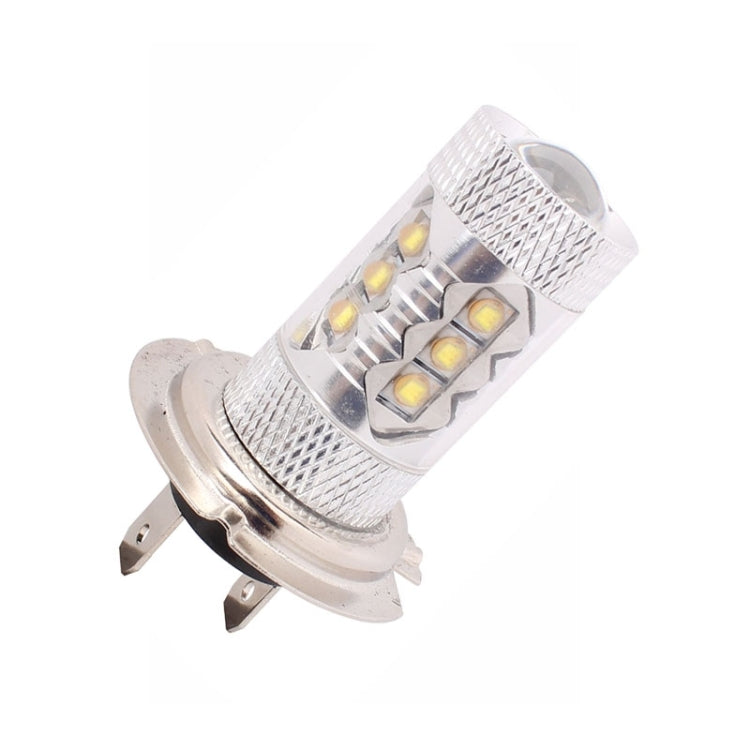 H7 80W 800LM 6500K White Light 16-3535-LEDs Car Foglight , Constant Current , DC12-24V