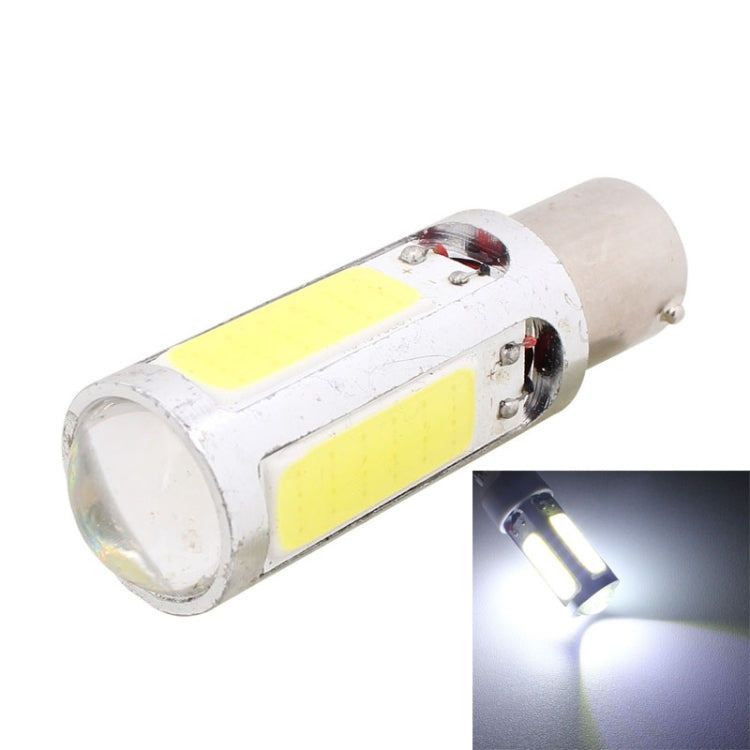 2 PCS 1156/BA15S 1250LM 20W + 5W 5 x COB LED White Light Car Brake Light Lamp Bulb, DC 12-24V-Reluova