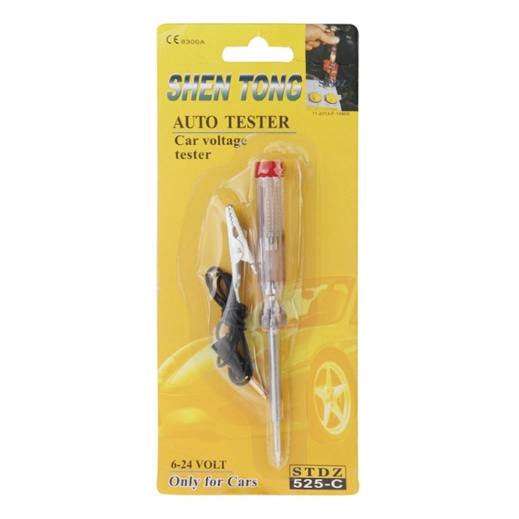 Auto Detection Repair Tools Alligator Clip Car Voltage DC 6-24 Volt Circuit Tester Pen