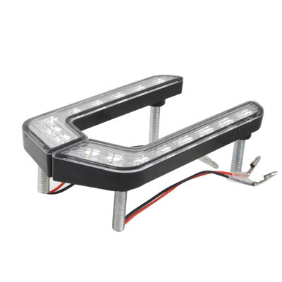 Universal White 8 LED Daytime Running Light for Car