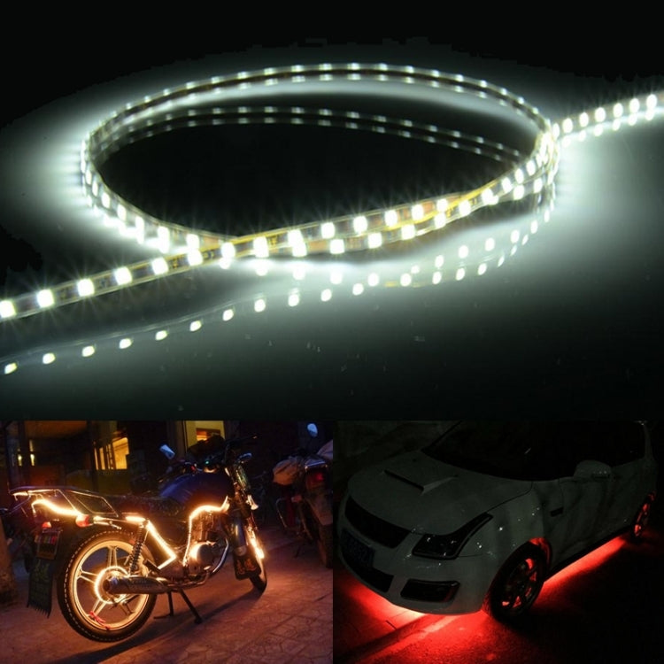 5 PCS Normally-on Style 45 LED 3528 SMD Waterproof Flexible Car Strip Light for Car Decoration, DC 12V, Length: 45cm