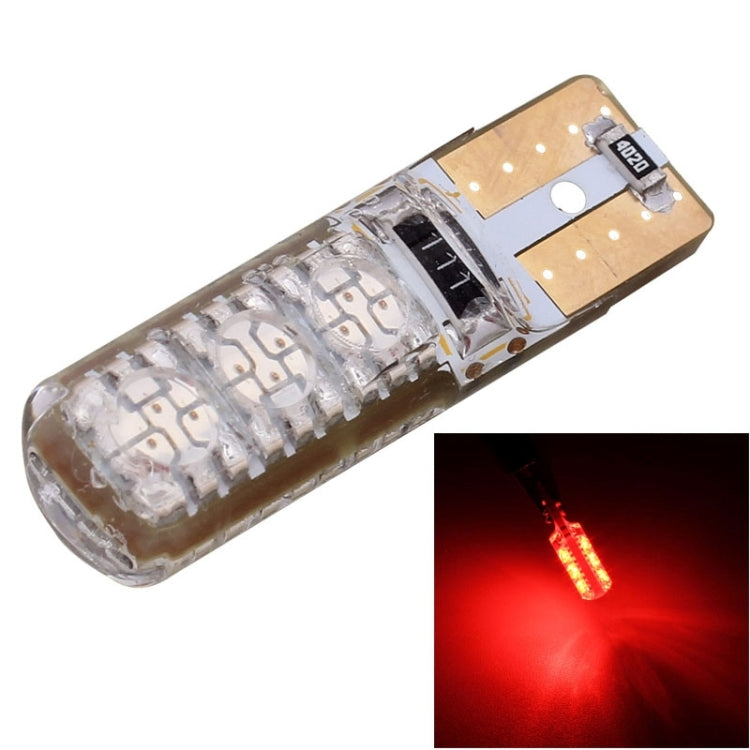 10 PCS T10 3W 300LM Silicone 6 LED SMD 5050 Car Clearance Lights Lamp, DC 12V