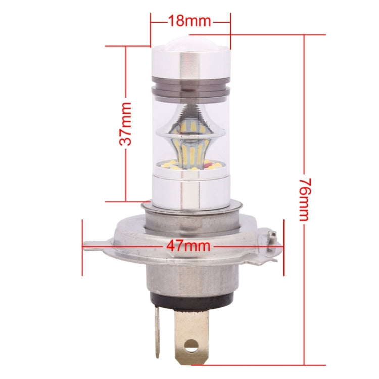 H4 850LM P43T 100W LED  Car Front Headlights / Daytime Running Light / Driving Lamp Bulb, DC 12-24V