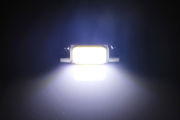 2 PCS 41mm 1.5W 80LM White Light 1 COB LED License Plate Reading Lights Car Light Bulb-Reluova