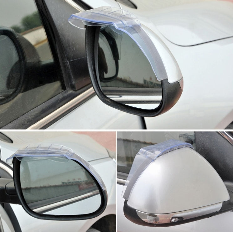 2 PCS Flexible Shielding Rain Board Rain Eyebrow with Wind Guide Apparatus for Car Rearview Mirrors-Reluova