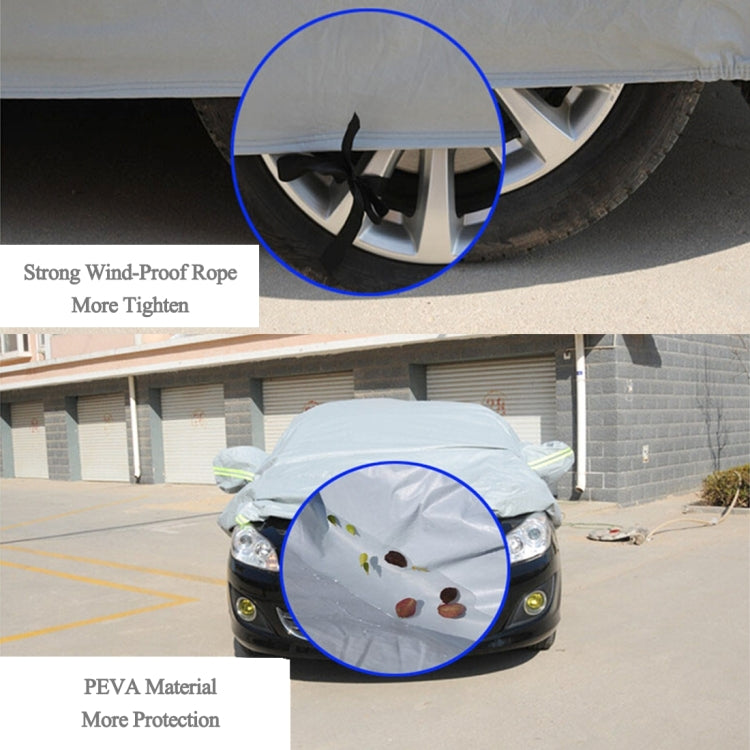 PEVA Anti-Dust Waterproof Sunproof Sedan Car Cover with Warning Strips ÎҵÄÉ̵ê