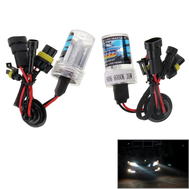 DC12V 35W HB4/9006 HID Xenon Light Single Beam Super Vision Waterproof Head Lamp, Color Temperature: 6000K, Pack of 2 ÎҵÄÉ̵ê