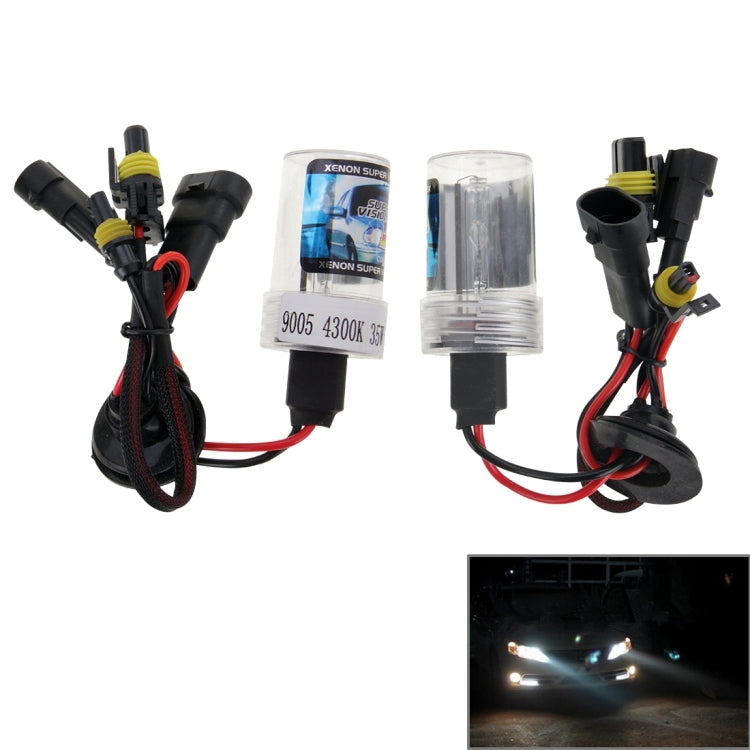 DC12V 35W HB3/9005 HID Xenon Light Single Beam Super Vision Waterproof Head Lamp, Color Temperature: 4300K, Pack of 2 ÎҵÄÉ̵ê