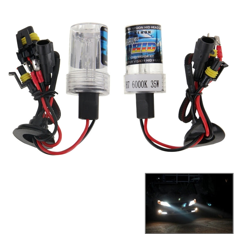 DC12V 35W H7 HID Xenon Light Single Beam Super Vision Waterproof Head Lamp, Color Temperature: 6000K, Pack of 2 ÎҵÄÉ̵ê