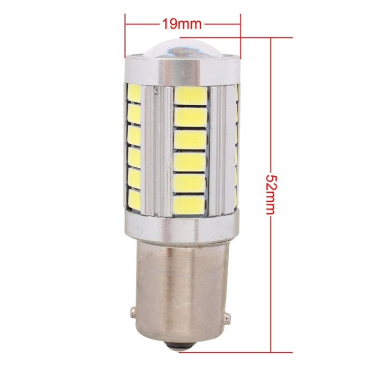 2 PCS 1156 16.5W 990LM 6500K White Light 5630 SMD 33 LED Car Brake / Steering Light Bulb, DC12V-Reluova