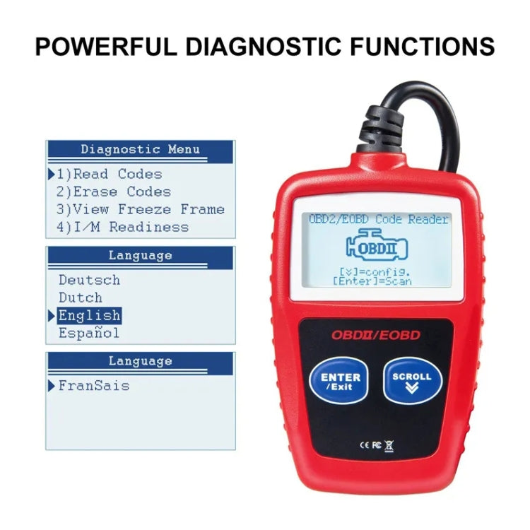 MS309 OBDII / EOBD Fault Coder Reader