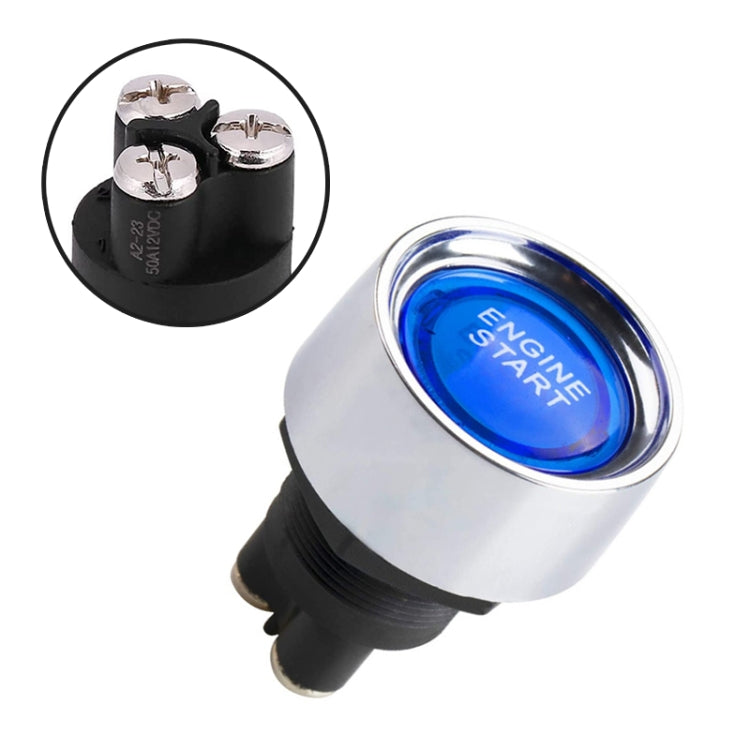 Blue Light Push Start Ignition Switch for Racing Sport