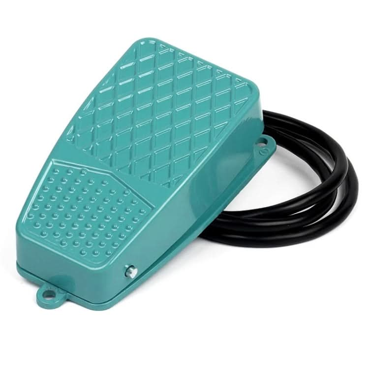 TFS-2 AC 250V 10A Anti-slip Metal Case Foot Control Pedal Switch, Cable Length: 90cm Reluova