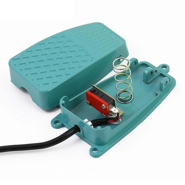 TFS-2 AC 250V 10A Anti-slip Metal Case Foot Control Pedal Switch, Cable Length: 90cm Reluova