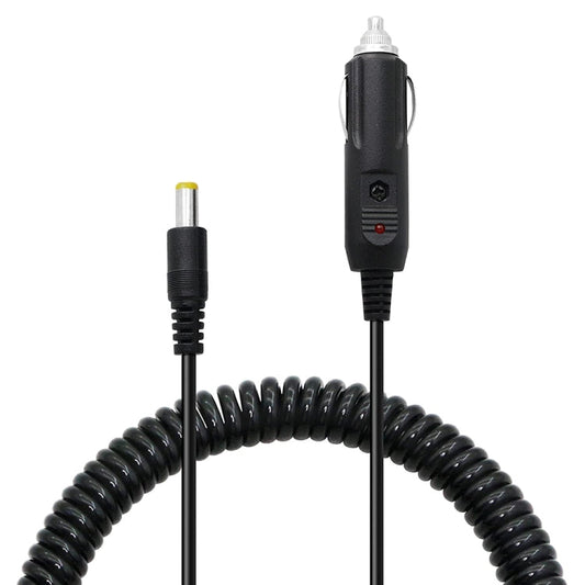 2A Car 4.0 x 1.7mm Power Supply Adapter Plug Coiled Cable Car Charger, Length: 40-140cm-Reluova