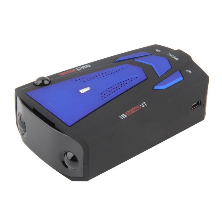 V7 Car Anti-Police Radar Detector 360 Protection Defense Laser Detection, Built-in Russian & English Voice Broadcast