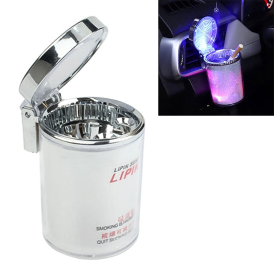 Portable 7 Color LED Light Car Automobile Ashtray Cigarette Holder, Size: 66 x 99 mm