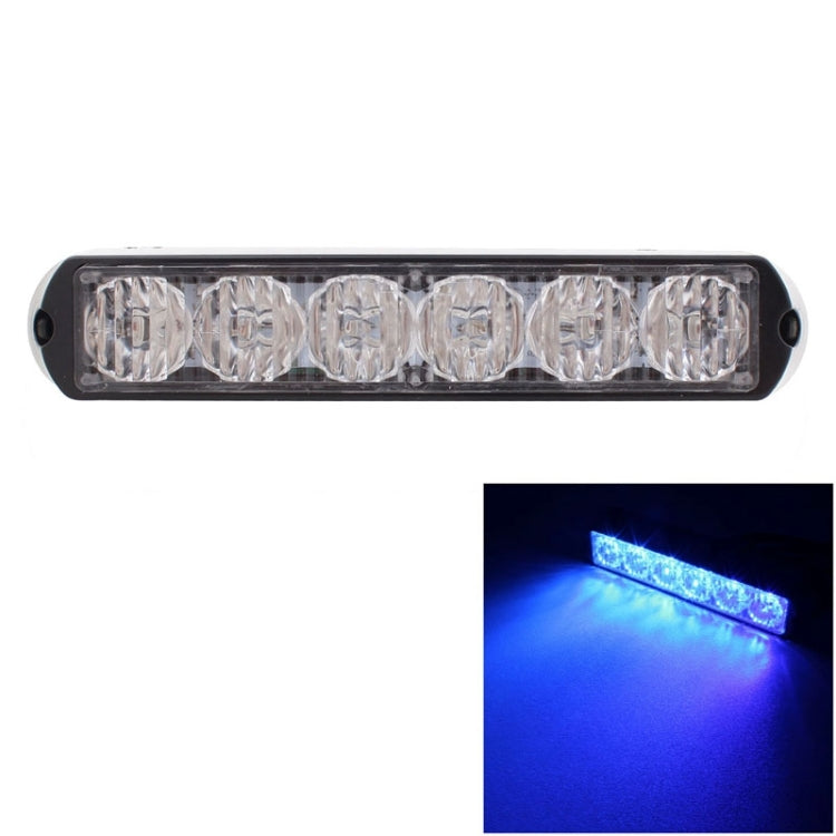 18W 1080LM 6-LED Wired Car Flashing Warning Signal Lamp, DC 12-24V, Wire Length: 90cm