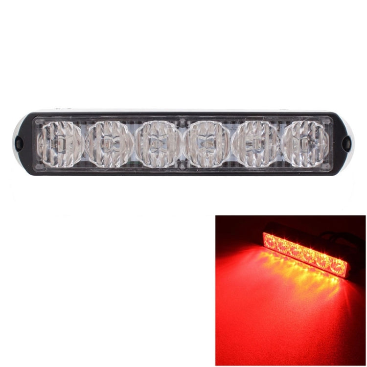 18W 1080LM 6-LED Wired Car Flashing Warning Signal Lamp, DC 12-24V, Wire Length: 90cm