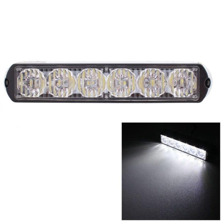 18W 1080LM 6-LED Wired Car Flashing Warning Signal Lamp, DC 12-24V, Wire Length: 90cm