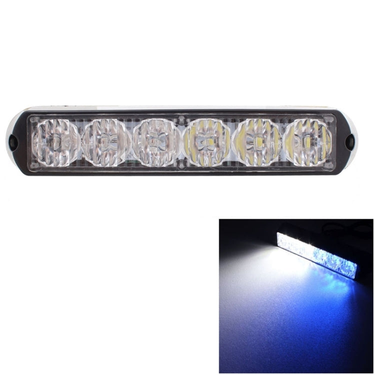 18W 1080LM 6-LED Wired Car Flashing Warning Signal Lamp, DC 12-24V, Wire Length: 90cm