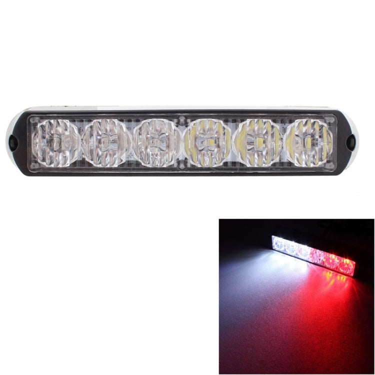 18W 1080LM 6-LED Wired Car Flashing Warning Signal Lamp, DC 12-24V, Wire Length: 90cm