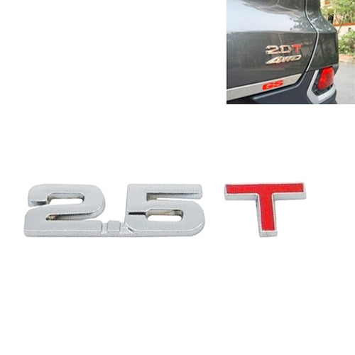 3D Universal Decal Chromed Metal Car Emblem Badge Sticker Car Trailer Gas Displacement Identification, Size: 8.5x2.5 cm ÎҵÄÉ̵ê