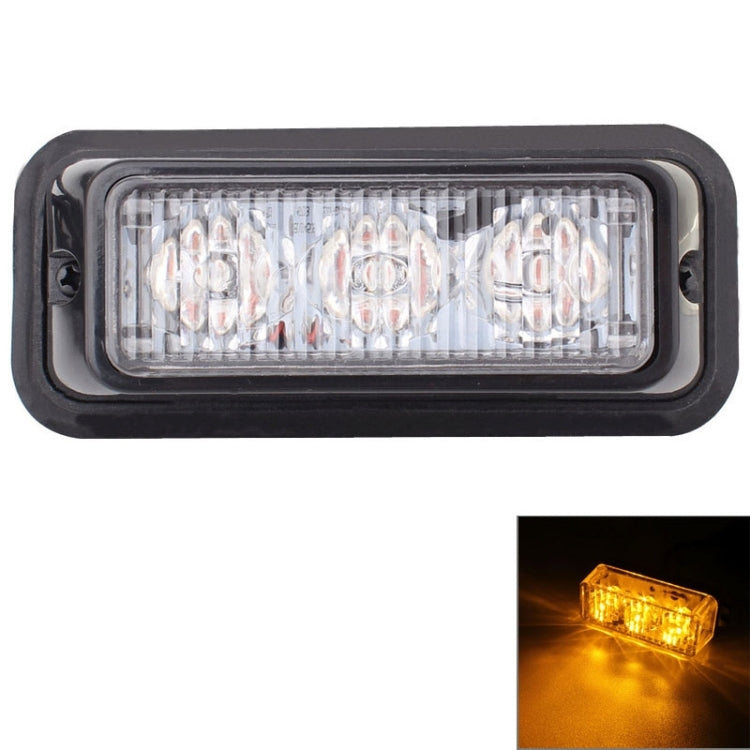 9W 540LM 6500K 3-LED Wired Car Flashing Warning Signal Lamp, DC12V, Wire Length: 95cm