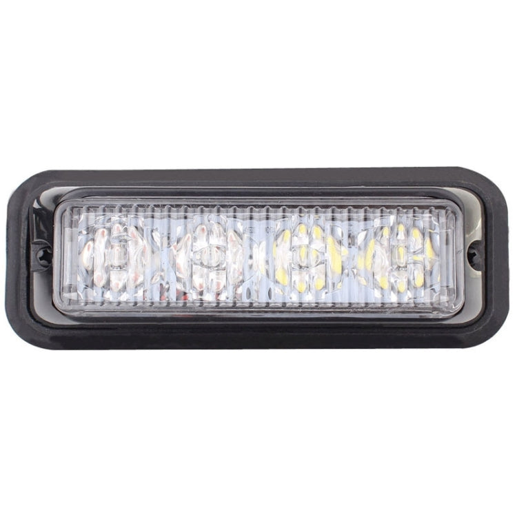 12W 720LM 6500K 635nm 4-LED Wired Car Flashing Warning Signal Lamp, DC12-24V, Wire Length: 95cm