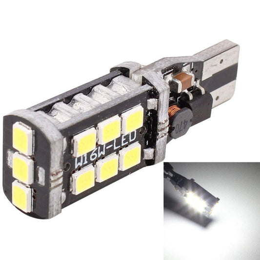 2 PCS T15 3W White LED 300LM SMD 2835 Car Rear Fog Lamp / Backup Light for Vehicles, DC 12V