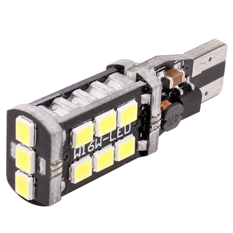 2 PCS T15 3W White LED 300LM SMD 2835 Car Rear Fog Lamp / Backup Light for Vehicles, DC 12V