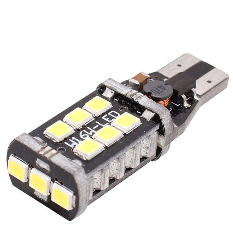 2 PCS T15 3W White LED 300LM SMD 2835 Car Rear Fog Lamp / Backup Light for Vehicles, DC 12V