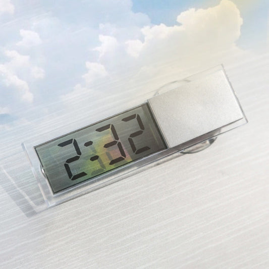 K-033 LCD Auto Clock with Sucker