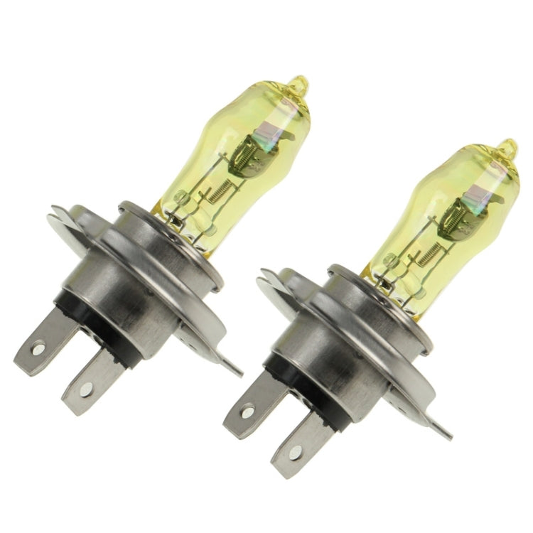 2 X H4 HOD Halogen Bulbs 12V 100W 2400 LM 3500K Yellow Light Headlights-Reluova