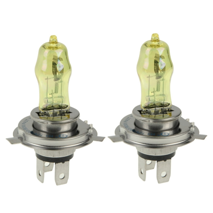 2 X H4 HOD Halogen Bulbs 12V 100W 2400 LM 3500K Yellow Light Headlights-Reluova