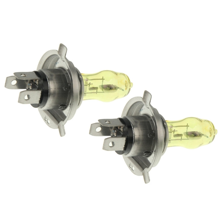 2 X H4 HOD Halogen Bulbs 12V 100W 2400 LM 3500K Yellow Light Headlights-Reluova