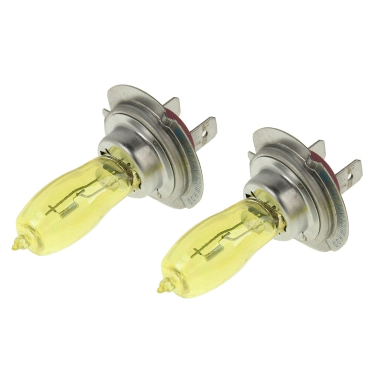 2 X H7 HOD Halogen Bulbs 12V 100W 2400 LM 3500K Yellow Light Headlights-Reluova