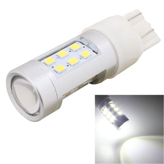 2 PCS T20 4.2W 630LM White Light Dual Wires 21 LED 2835 SMD Car Brake Light Daytime Running Light Bulb,  DC 12V-Reluova