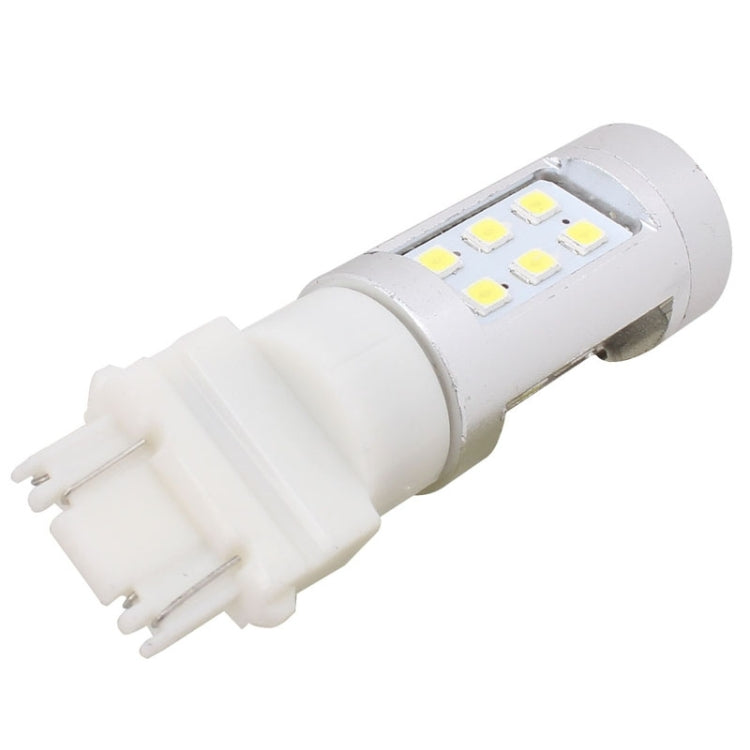 2 PCS T25 4.2W 630LM White Light Dual Wires 21 LED 2835 SMD Car Brake Light Daytime Running Light Bulb,  DC 12V-Reluova