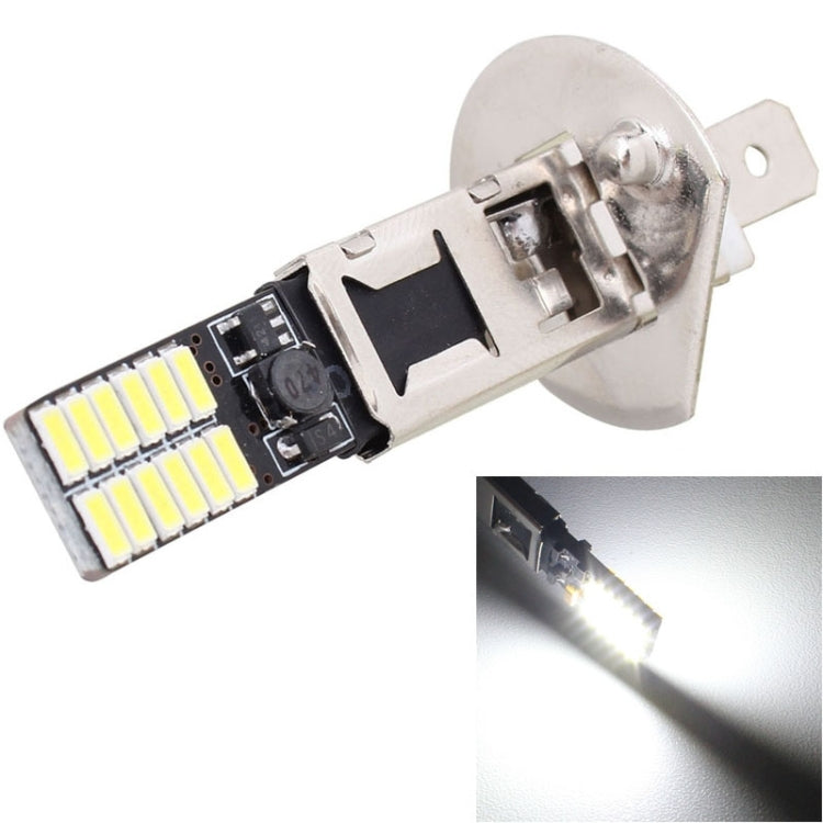 2 PCS H1 4.8W 720LM 6500K White Light 24 LED SMD 4014 Error-Free Canbus Car Clearance Lights Lamp, DC 12V