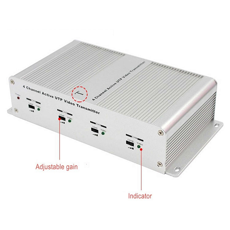 4 Channel Active UTP Video Transmitter Reluova